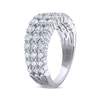 Thumbnail Image 2 of THE LEO Legacy Lab-Grown Diamond Three-Row Anniversary Ring 2 ct tw 14K White Gold