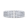 Thumbnail Image 3 of THE LEO Legacy Lab-Grown Diamond Three-Row Anniversary Ring 2 ct tw 14K White Gold