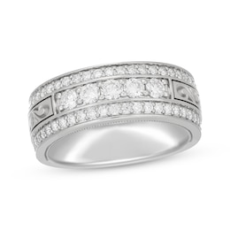 Men's Neil Lane Artistry Lab-Grown Diamond Wedding Band 1 ct tw 14K White Gold