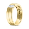 Thumbnail Image 1 of Men's THE LEO Legacy Lab-Created Diamond Emerald-Cut Wedding Band 1/2 ct tw 14K Yellow Gold