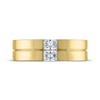 Thumbnail Image 3 of Men's THE LEO Legacy Lab-Grown Diamond Emerald-Cut Wedding Band 1/2 ct tw 14K Yellow Gold