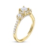 Thumbnail Image 2 of THE LEO Diamond Round-Cut Three-Stone Engagement Ring 7/8 ct tw 14K Yellow Gold