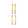 Thumbnail Image 2 of Hollow Hoop Earrings Set 15mm 14K Yellow Gold