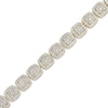 Thumbnail Image 2 of Multi-Diamond Cushion Link Bracelet 5 ct tw 10K Yellow Gold 7&quot;