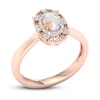 Thumbnail Image 4 of Ethiopian Opal & Diamond Ring 1/10 ct tw 10K Rose Gold