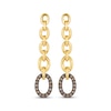 Thumbnail Image 2 of Le Vian Diamond Chain Link Drop Earrings 1/10 ct tw 14K Honey Gold