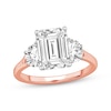 Thumbnail Image 1 of Memories Moments Magic Emerald-Cut Lab-Grown Diamond Three-Stone Engagement Ring 3-7/8 ct tw 14K Rose Gold