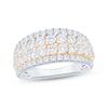 Thumbnail Image 1 of Now + Forever Diamond Four-Row Anniversary Ring 2 ct tw 14K Two-Tone Gold