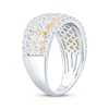 Thumbnail Image 2 of Now + Forever Diamond Four-Row Anniversary Ring 2 ct tw 14K Two-Tone Gold