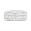 Thumbnail Image 3 of Now + Forever Diamond Four-Row Anniversary Ring 2 ct tw 14K Two-Tone Gold