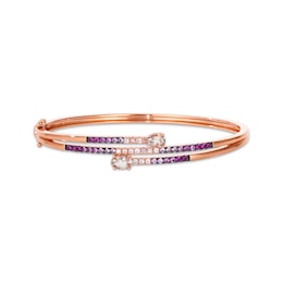 Le Vian Good Karma Morganite & Pink Sapphire Ombré Coil Bracelet 14K Strawberry Gold 7.75"