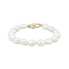 Thumbnail Image 1 of Baroque Cultured Pearl Bracelet 14K Yellow Gold 7.5&quot;