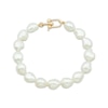 Thumbnail Image 2 of Baroque Cultured Pearl Bracelet 14K Yellow Gold 7.5&quot;