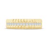 Thumbnail Image 3 of Now + Forever Men's Diamond Ribbed Wedding Band 1/2 ct tw 10K Yellow Gold