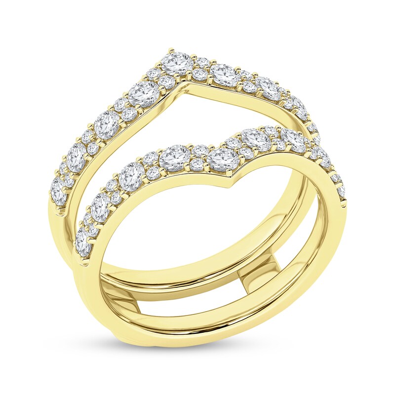 Main Image 2 of Now + Forever Diamond Chevron Enhancer Ring 1 ct tw 14K Yellow Gold