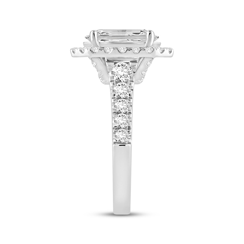 Main Image 2 of Now + Forever Oval-Cut Lab-Grown Diamond Halo Engagement Ring 4-3/4 ct tw 14K White Gold