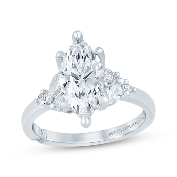 Monique Lhuillier Bliss Marquise-Cut Lab-Grown Diamond Engagement Ring 2-1/3 ct tw 18K White Gold