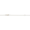 Thumbnail Image 4 of Lab-Created Opal "Love" Script Necklace 10K Yellow Gold 18"