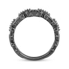 Thumbnail Image 3 of Ink & Ice Black & White Diamond Chain Link Ring 1/10 ct tw Black Rhodium-Plated Sterling Silver
