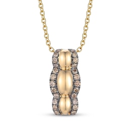 Le Vian Chocolate Waterfall Diamond Necklace 1/5 ct tw 14K Honey Gold 20"