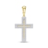 Thumbnail Image 1 of Diamond Multi-Row Cross Charm 1 ct tw 10K Yellow Gold