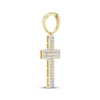 Thumbnail Image 2 of Diamond Multi-Row Cross Charm 1 ct tw 10K Yellow Gold