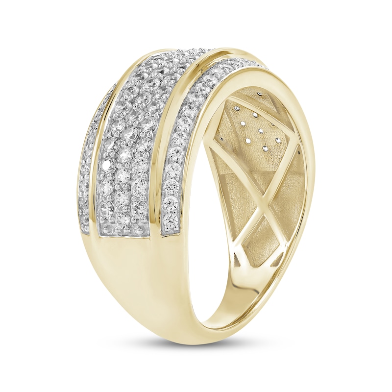 Main Image 2 of KAY Lab-Grown Diamonds Men's Multi-Row Ring 1-1/4 ct tw 10K Yellow Gold