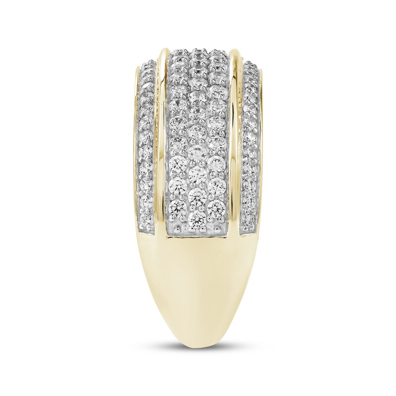 Main Image 3 of KAY Lab-Grown Diamonds Men's Multi-Row Ring 1-1/4 ct tw 10K Yellow Gold