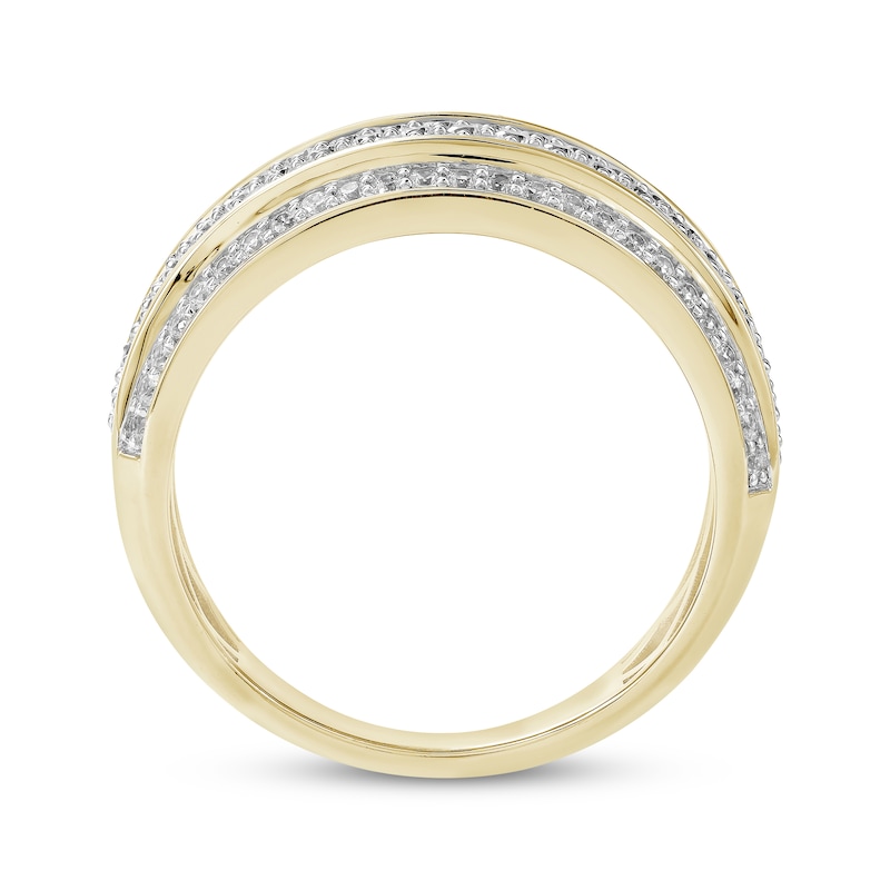 Main Image 4 of KAY Lab-Grown Diamonds Men's Multi-Row Ring 1-1/4 ct tw 10K Yellow Gold