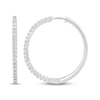 Thumbnail Image 3 of KAY Lab-Grown Diamonds Hoop Earrings 1 ct tw Sterling Silver