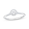 Thumbnail Image 1 of Now + Forever Diamond Halo Engagement Ring 1/4 ct tw 14K White Gold