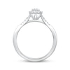 Thumbnail Image 2 of Now + Forever Diamond Halo Engagement Ring 1/4 ct tw 14K White Gold