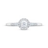 Thumbnail Image 3 of Now + Forever Diamond Halo Engagement Ring 1/4 ct tw 14K White Gold