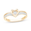 Thumbnail Image 1 of KAY Lab-Grown Diamonds Heart-Shaped Promise Ring 1/5 ct tw 10K Yellow Gold