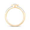 Thumbnail Image 2 of KAY Lab-Grown Diamonds Heart-Shaped Promise Ring 1/5 ct tw 10K Yellow Gold