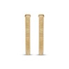 Thumbnail Image 2 of Ribbed Hoop Earrings 24K Yellow Gold Vermeil Sterling Silver 35mm