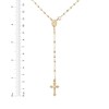 Thumbnail Image 4 of Beaded Rosary Necklace 24K Yellow Gold Vermeil Sterling Silver 18"