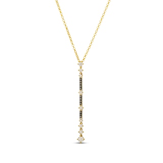 Le Vian Desert Diamonds Drop Necklace 1/2 ct tw 14K Honey Gold 19"