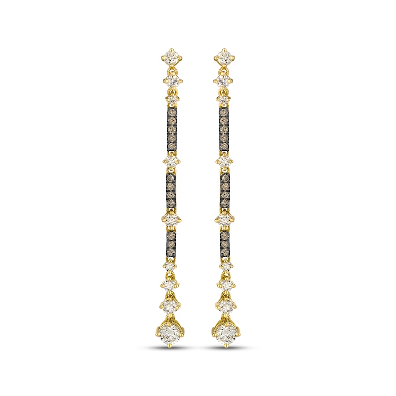Main Image 2 of Le Vian Desert Diamonds Drop Earrings 1 ct tw 14K Honey Gold
