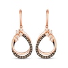 Thumbnail Image 2 of Le Vian Desert Diamonds Teardrop Frame Earrings 1/3 ct tw 14K Strawberry Gold