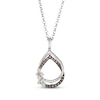 Thumbnail Image 1 of Le Vian Desert Diamonds Teardrop Frame Necklace 1/4 ct tw 14K Vanilla Gold 19"