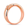Thumbnail Image 3 of Le Vian Desert Diamonds Crossover Ring 1/5 ct tw 14K Strawberry Gold