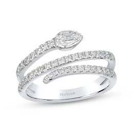 Le Vian Diamond Bypass Snake Ring 3/8 ct tw 14K Vanilla Gold