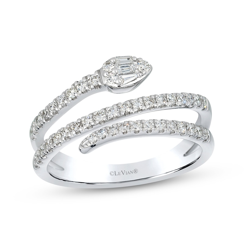 Main Image 1 of Le Vian Diamond Bypass Snake Ring 3/8 ct tw 14K Vanilla Gold