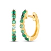 Thumbnail Image 1 of Le Vian Emerald Ombré Hoop Earrings 14K Honey Gold