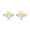 Thumbnail Image 2 of Diamond Bee Stud Earrings 1/15 ct tw 10K Yellow Gold
