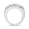 Thumbnail Image 4 of Men's KAY Lab-Grown Diamonds Four-Row Ring 3 ct tw Sterling Silver