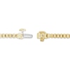 Thumbnail Image 4 of KAY Lab-Grown Diamonds Emerald-Cut Bracelet 1-1/2 ct tw 24K Yellow Gold Vermeil Sterling Silver 7"