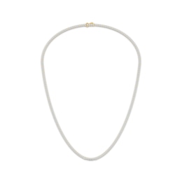 KAY Lab-Grown Diamonds Tennis Necklace 5 ct tw 14K Yellow Gold 16"