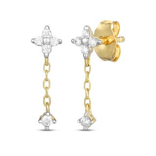 Rocksbox The Northstar Lab-Grown Diamond Drop Earrings 1/10 ct tw 24K Yellow Gold Vermeil Sterling Silver